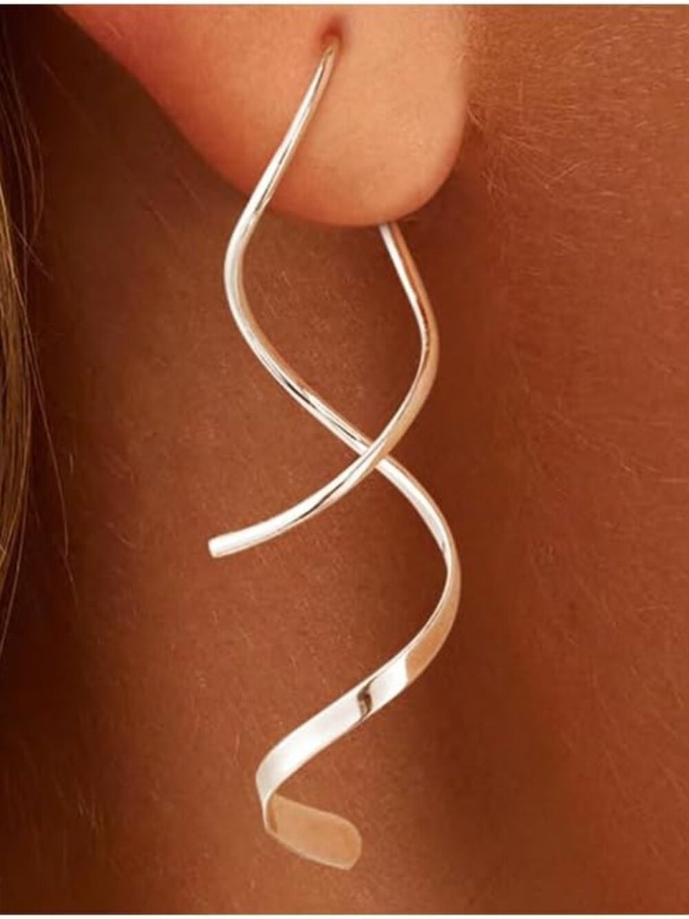 14K Gold/Sterling Silver Plated Dangle Earrings Dainty Hypoallergenic Jewelry, T